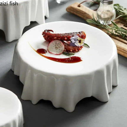 Artistic Heat Retention Plate for Molecular Gastronomy - Elegant Serving Dish for Desserts and Butter in Fine Dining - Très Elite