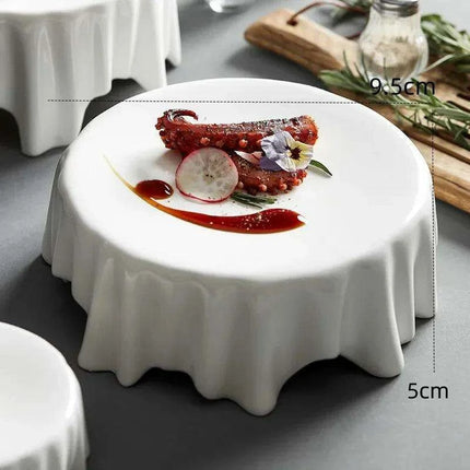 Artistic Heat Retention Plate for Molecular Gastronomy - Elegant Serving Dish for Desserts and Butter in Fine Dining - Très Elite