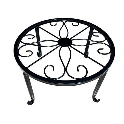Artistic Hollow Iron Plant Stand - Stylish Display for Indoor and Outdoor Plants - Très Elite