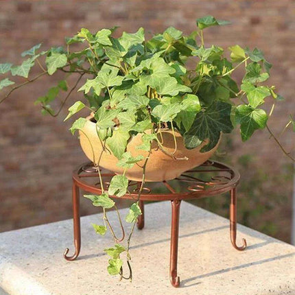Artistic Hollow Iron Plant Stand - Stylish Display for Indoor and Outdoor Plants - Très Elite