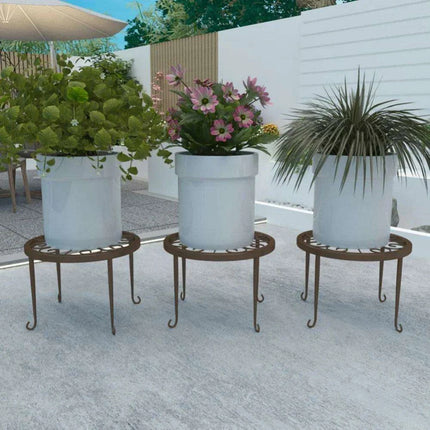 Artistic Hollow Iron Plant Stand - Stylish Display for Indoor and Outdoor Plants - Très Elite