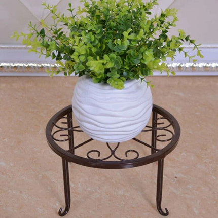 Artistic Hollow Iron Plant Stand - Stylish Display for Indoor and Outdoor Plants - Très Elite