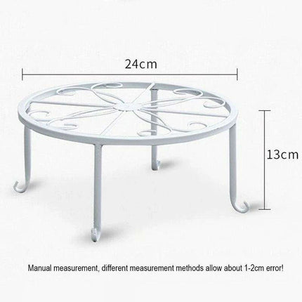 Artistic Hollow Iron Plant Stand - Stylish Display for Indoor and Outdoor Plants - Très Elite