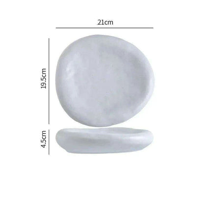 Artistic Japanese Ceramic Plate Set for Sophisticated Dining Moments - Très Elite