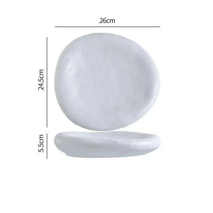 Artistic Japanese Ceramic Plate Set for Sophisticated Dining Moments - Très Elite