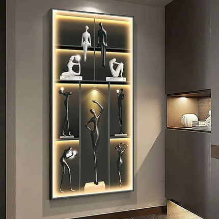 Artistic LED Wall Sconce with Remote Control - Modern Abstract Illumination for Stylish Interiors- Très Elite- Très Elite