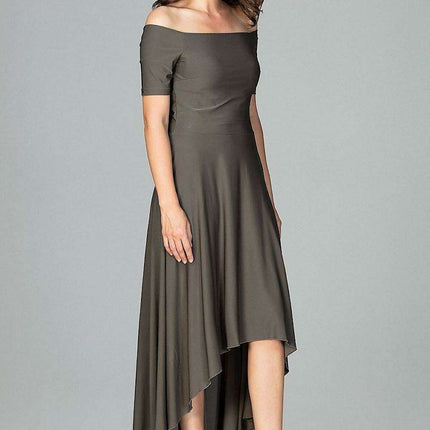 Asymmetrical Charm Cocktail Dress - Très Elite