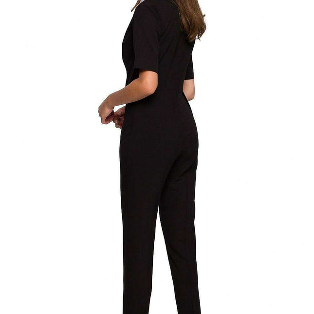 Asymmetrical Elegance Bodysuit with Envelope Neckline