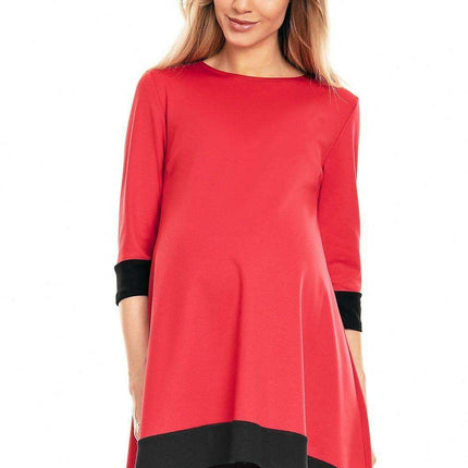 Asymmetrical Elegance: Maternity Dress - Made in Europe - Très Elite