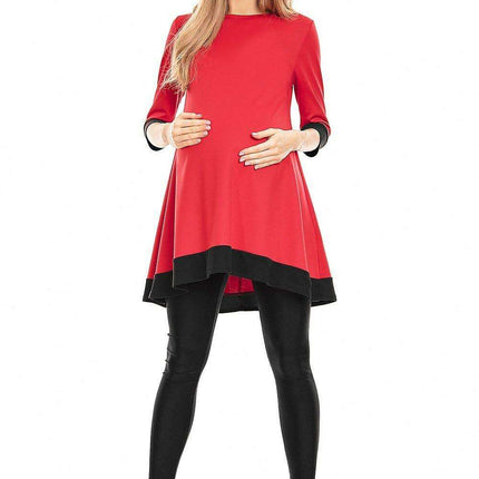 Asymmetrical Elegance: Maternity Dress - Made in Europe - Très Elite
