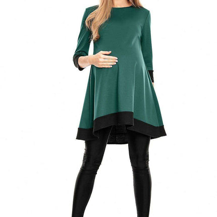 Asymmetrical Elegance: Maternity Dress - Made in Europe - Très Elite