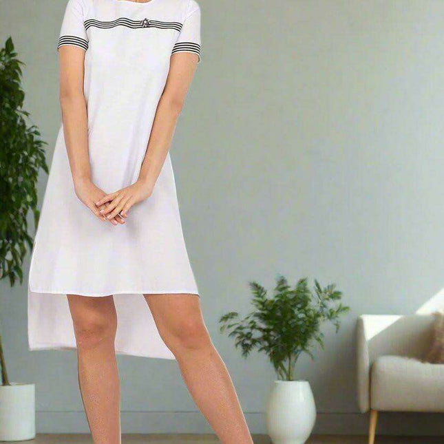 Asymmetrical Elegance: The Cotton Daydress Lakerta - Très Elite