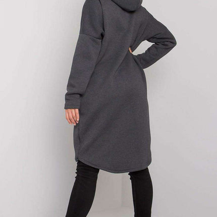 Asymmetrical Hooded Zip-Up Sweatshirt for Women - Très Elite
