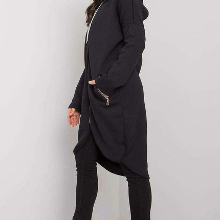 Asymmetrical Hooded Zip-Up Sweatshirt for Women - Très Elite