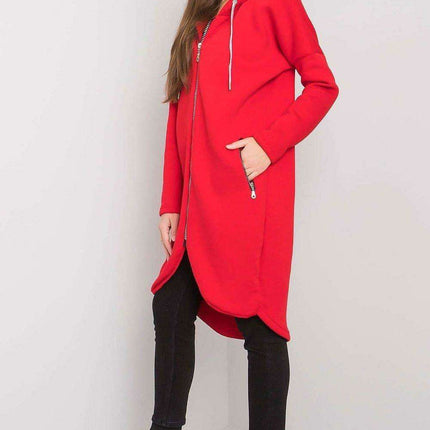 Asymmetrical Hooded Zip-Up Sweatshirt for Women - Très Elite