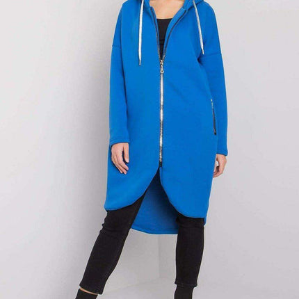 Asymmetrical Hooded Zip-Up Sweatshirt for Women - Très Elite