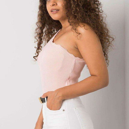 Asymmetrical Ribbed Acrylic Charm Top - Made in Europe - Très Elite
