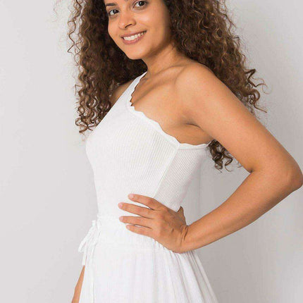 Asymmetrical Ribbed Acrylic Charm Top - Made in Europe - Très Elite