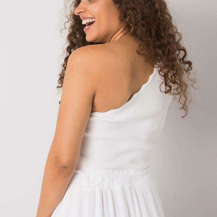 Asymmetrical Ribbed Acrylic Charm Top - Made in Europe - Très Elite