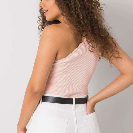 Asymmetrical Ribbed Acrylic Charm Top - Made in Europe - Très Elite