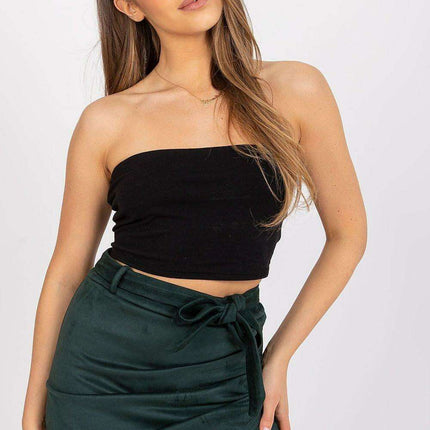 Asymmetrical Tie Belt Mini Skirt by Italy Moda Collection - Très Elite