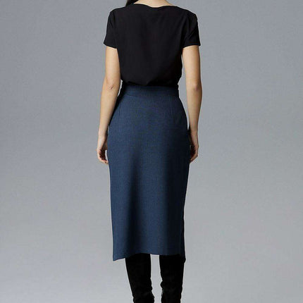 Asymmetrical Tie-Waist Skirt – Modern Draped Design in Soft Polyester - Très Elite