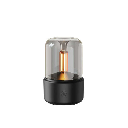 Atmosphere Light Humidifier Candlelight Aroma Diffuser Portable 120ml Electric USB Air Humidifier Cool Mist Maker Fogger 8-12 Hours With LED Night Light - Très Elite