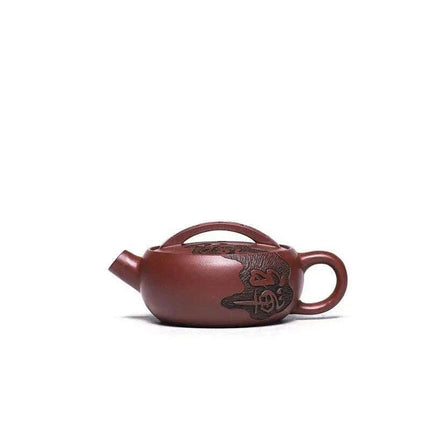 Authentic Elegance: 120ml Dragon's Blood Sand Teapot for Tea Aficionados - Très Elite