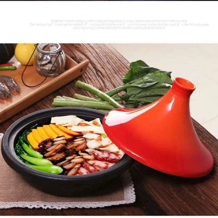 Authentic Japanese Ceramic Tagine Pot - Versatile Cooking Essential - Très Elite