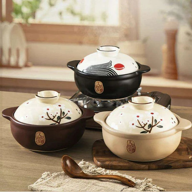Authentic Japanese Clay Cookware Set for Exquisite Home Cooking