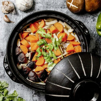 Authentic Japanese High-Heat Ceramic Casserole for Gas Cooking and Rice Preparations - Très Elite
