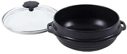 Authentic Korean Culinary 17cm Mini Cast Iron Cooking Pot - Très Elite