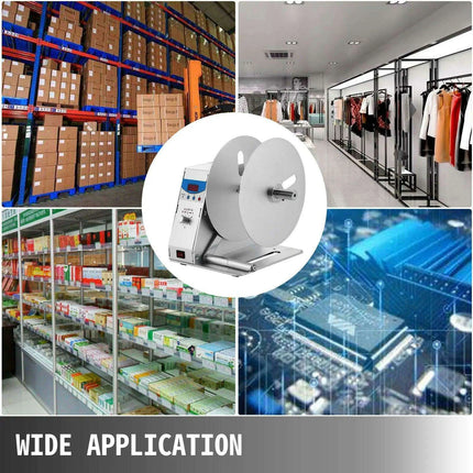 Automatic Heavy-Duty Label Rewinder Machine with Adjustable Speed Control for Efficient Printing - Très Elite