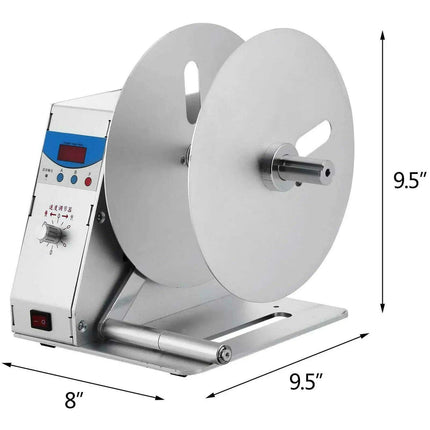 Automatic Heavy-Duty Label Rewinder Machine with Adjustable Speed Control for Efficient Printing - Très Elite