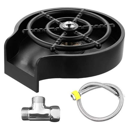 Automatic High Pressure Stainless Steel Glass Rinser Kit for Effortless Kitchen Cleaning - Très Elite