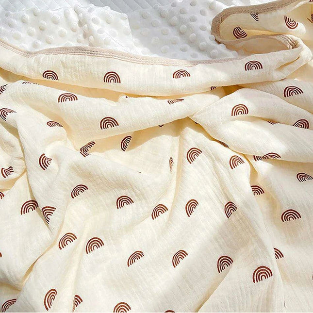 Autumn Comfort Fleece Baby Swaddle and Quilt Blanket