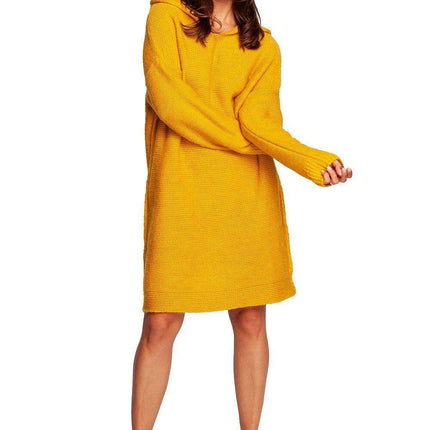 Autumn Elegance Hooded Sweater Dress - Très Elite
