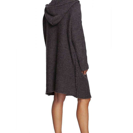 Autumn Elegance Hooded Sweater Dress - Très Elite