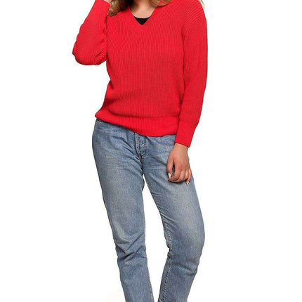 Autumn Elegance Oversized V-Neck Sweater - Très Elite