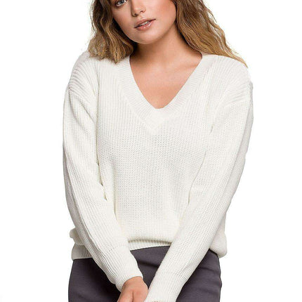 Autumn Elegance Oversized V-Neck Sweater