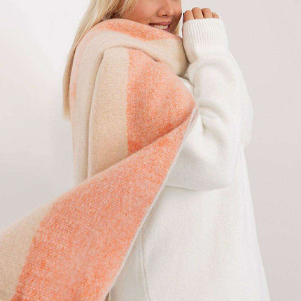 Autumn Striped Shawl with Elegant Tassels – Versatile Women’s Wrap - Très Elite