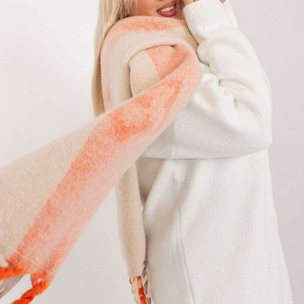 Autumn Striped Shawl with Elegant Tassels – Versatile Women’s Wrap - Très Elite