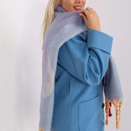 Autumn Striped Shawl with Elegant Tassels – Versatile Women’s Wrap - Très Elite