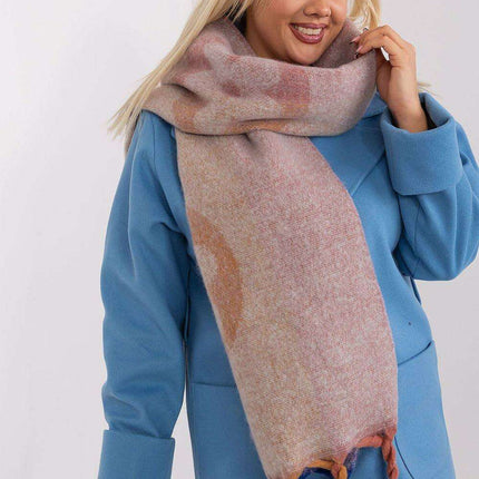 Autumn Striped Shawl with Elegant Tassels – Versatile Women’s Wrap - Très Elite