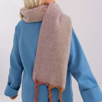 Autumn Striped Shawl with Elegant Tassels – Versatile Women’s Wrap - Très Elite