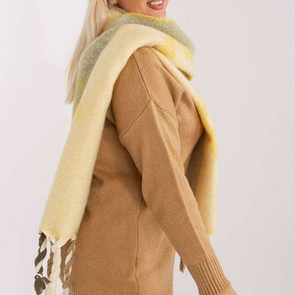 Autumn Striped Shawl with Elegant Tassels – Versatile Women’s Wrap - Très Elite