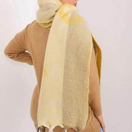 Autumn Striped Shawl with Elegant Tassels – Versatile Women’s Wrap - Très Elite