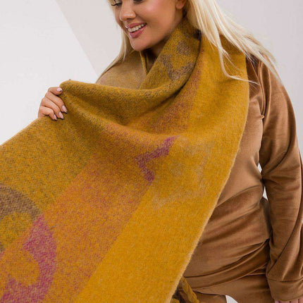 Autumn Striped Shawl with Elegant Tassels – Versatile Women’s Wrap - Très Elite