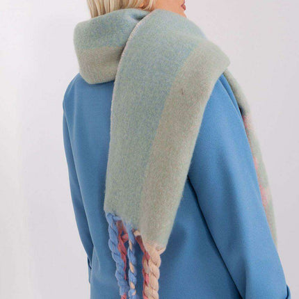 Autumn Striped Shawl with Elegant Tassels – Versatile Women’s Wrap - Très Elite
