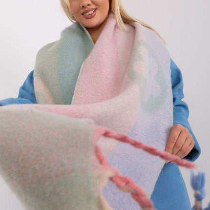 Autumn Striped Shawl with Elegant Tassels – Versatile Women’s Wrap - Très Elite